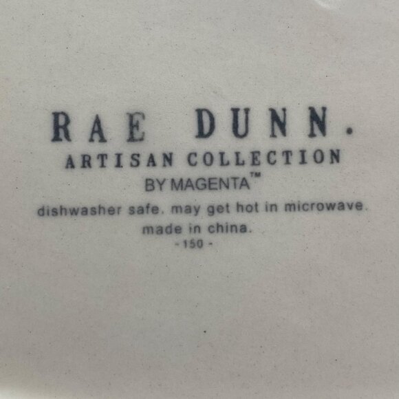 Rae Dunn Magenta Artisan Collection "Sweet" "Kiss" Oval Red Trim Dish - Picture 5 of 5